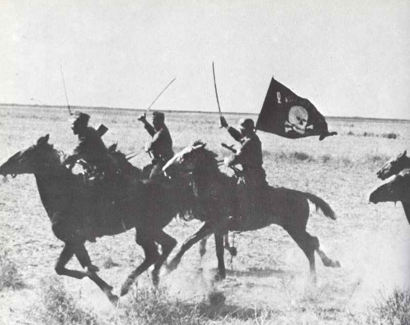 Charge of a Cossack patrol in German service.