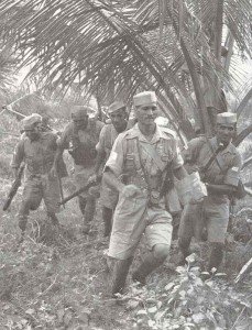 Indian troops on a training exercise