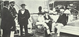 Kaiser on yacht Hohenzollern