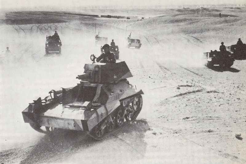 Exercise of light Vickers Mark IIA tanks