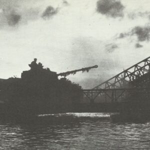 Tanks of the British 11th Armoured Division crossing the Seine