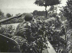 German self-propelled anti-aircraft gun in Normandy