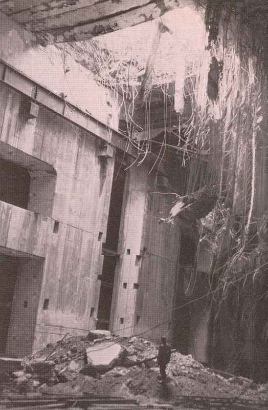 U-Boat bunker destroyed by a Grand Slam.