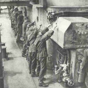 German PoWs on board of a ship to Britain