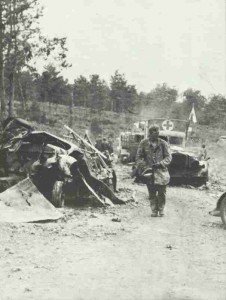 destroyed German motor column