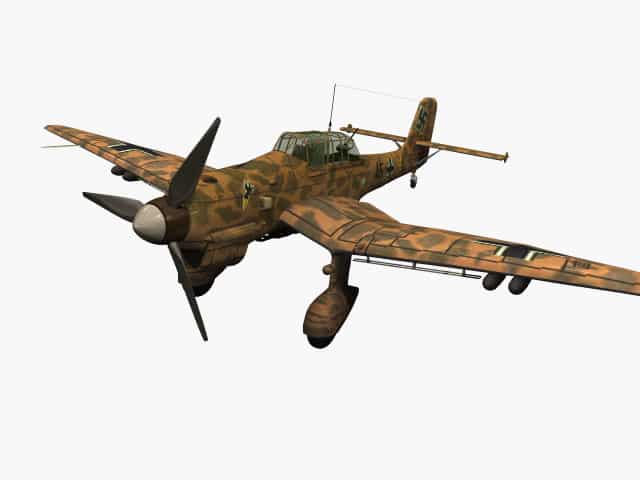 3d model of Junkers Ju 87 B Stuka (Trop)
