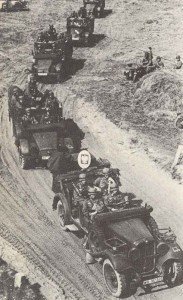 German motor column is crossing the Polish border. 