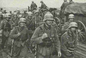 German infantry advancing