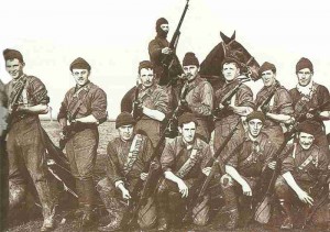 Canadian recruits in training camp 1914