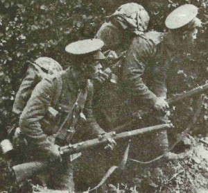 British infantrymen in Belgium