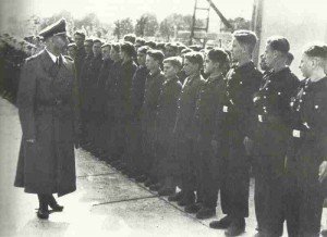 Himmler with apprentices