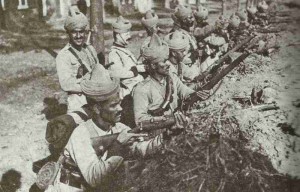 Indian soldiers of 129th Baluchis at Ypern