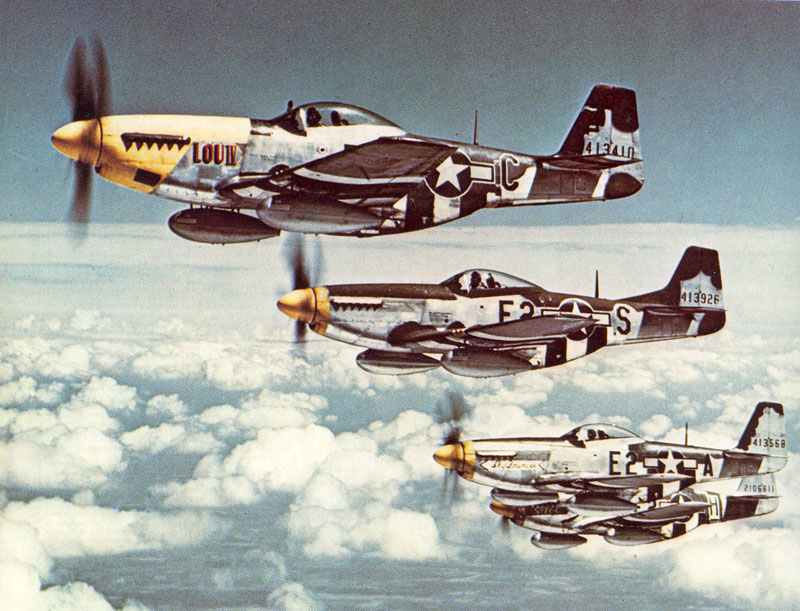 P-51 D Mustangs of the 8th Air Force