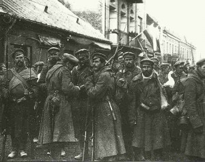 Russian troops in Warsaw 1914