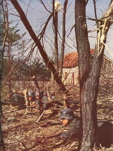 German infantry on the French border