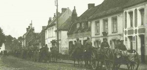 British artillery battery First Battle of Ypres