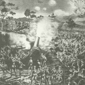 Japanese siege artillery Tsingtao