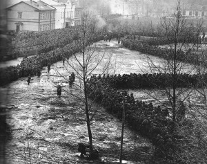 Russian PoWs in German camp