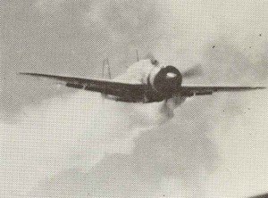 Kamikaze plane attacking