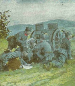 Austro-Hungarian artillery men