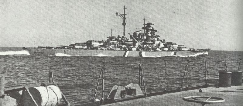 battleship Bismarck final cruise