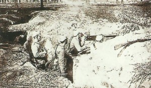 German troops dig in the West