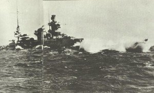 Scharnhorst in heavy seas