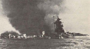 Admiral Graf Spee burning