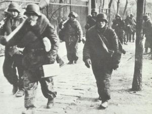 Grenadiers in suburb of Budapest