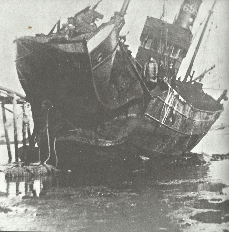 mine destroyed bow of vessel 1