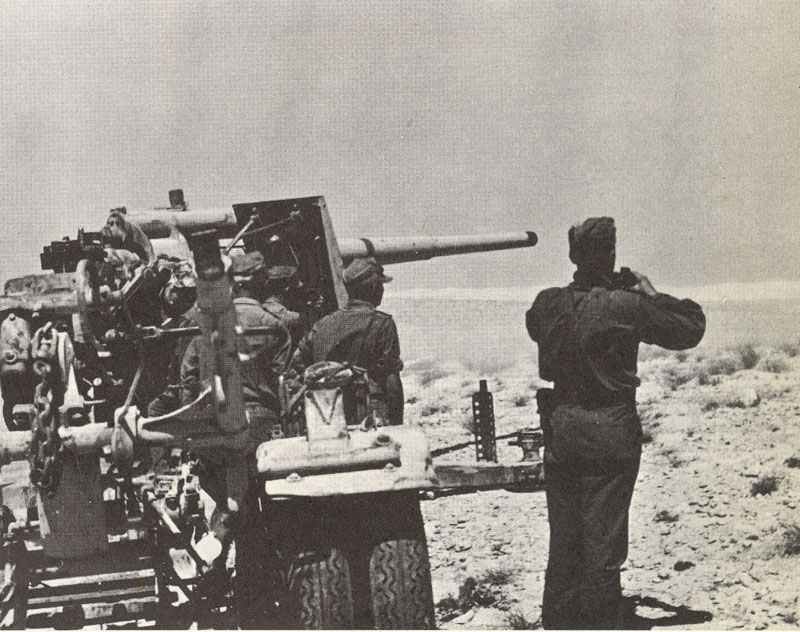 88 mm Flak ready for firing during Operation Battleaxe