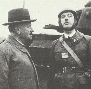 Colonel de Gaulle with President Lebrun