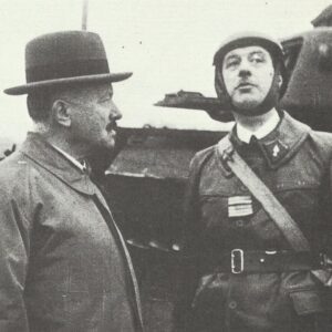 Colonel de Gaulle with President Lebrun