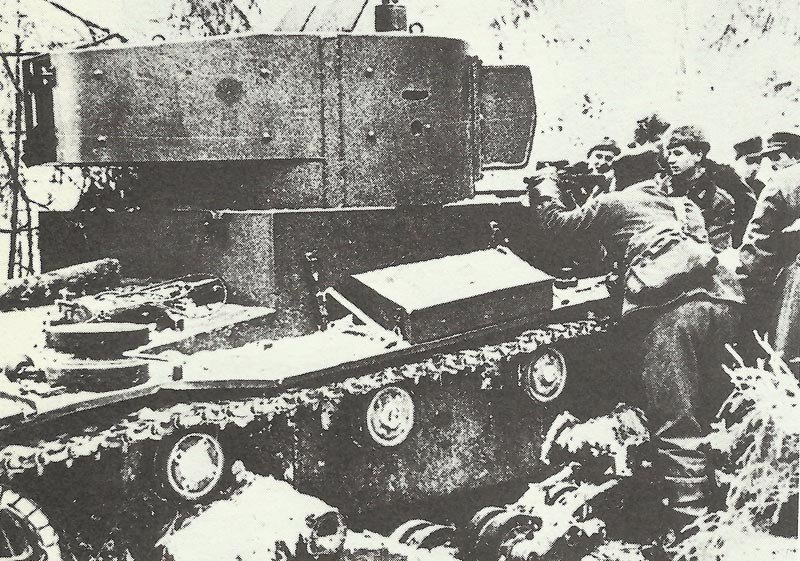 captured Russian flamethrower tank OT-130