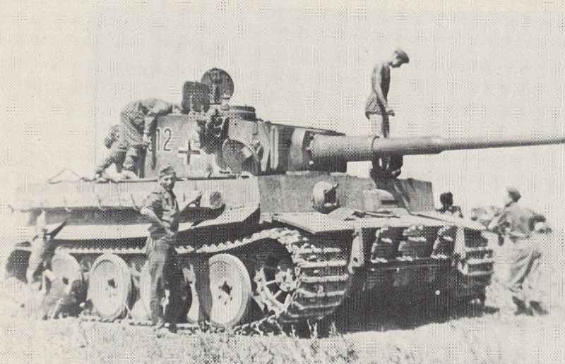 Tiger tank of the 7th Tank Division were prepared at Bjelgorod for Operation Citadel