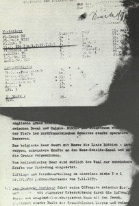 German deployment plan captured at Mechelen