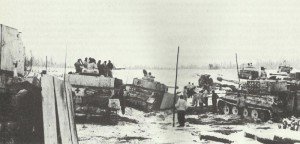 German tanks during the heavy retreat fightings  in the area of Czestochowa
