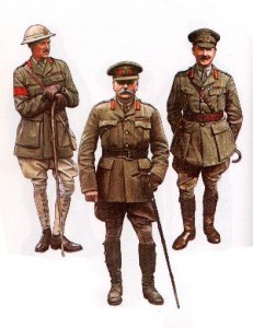 British officers 1914-1918