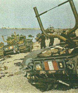 Churchill tanks at Dieppe