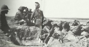 Indian troops defending Suez Canal