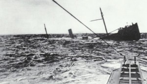 U-boat close to victim