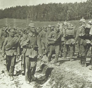 German troops invading Northwest Russia 1915
