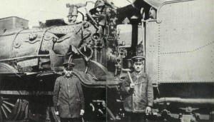 Locomotive hit by bomb