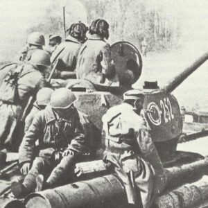 Advancing Russian troops in Poland in March 1945