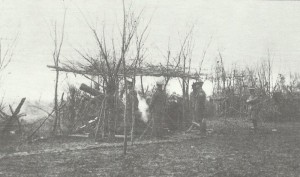 British howitzers at Neuve-Chapelle.