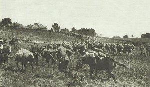 German troops moving forward to Przemysl