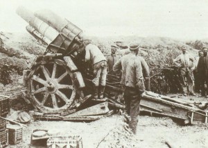 German 21-cm howitzer
