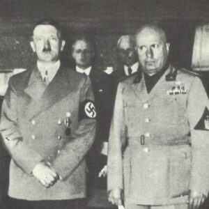 Hitler and Mussolini at the Munich Conference