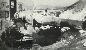 Turkish coastal gun at the Dardanelles