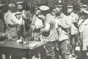 German troops are vaccinated against cholera 